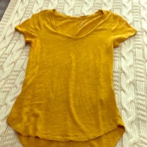 Golden V neck t shirt